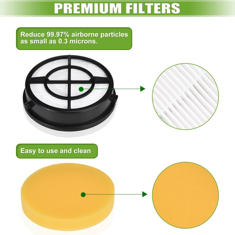 Innovaty 27909 1650 Filter Replacement Compatible with Bissell Pet Hair Eraser Turbo Pro/Plus Febreze 27909 1650 1650A 2281 2475 2790 2817 Vacuum, Replace to part 1606751 and 1603437 - Image 4